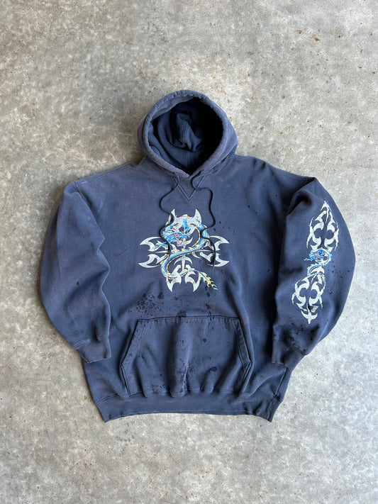 Vintage Thrashed Dragon Hoodie - XL