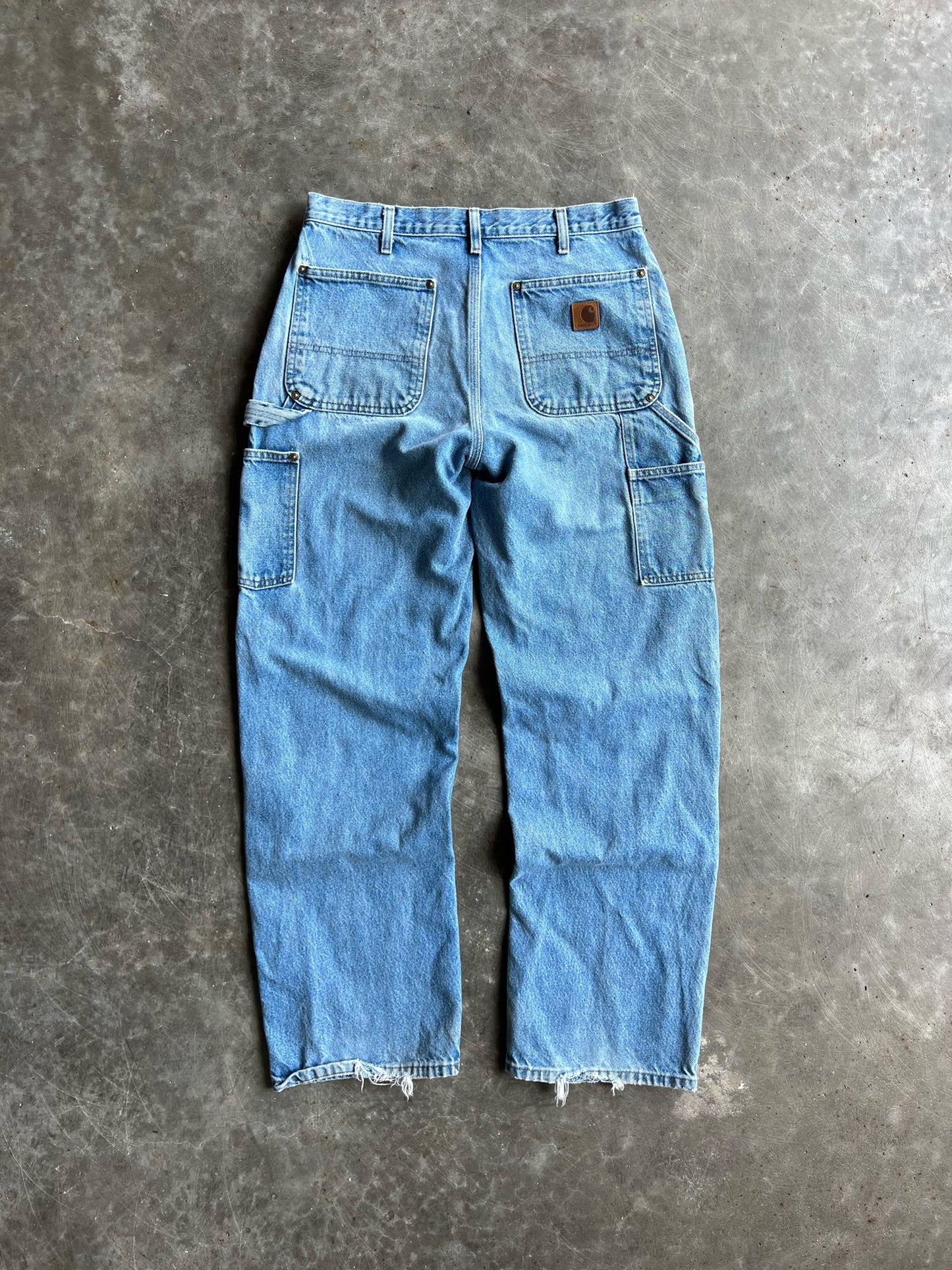 Vintage Medium Wash Carhartt Double Knee Pants - 32