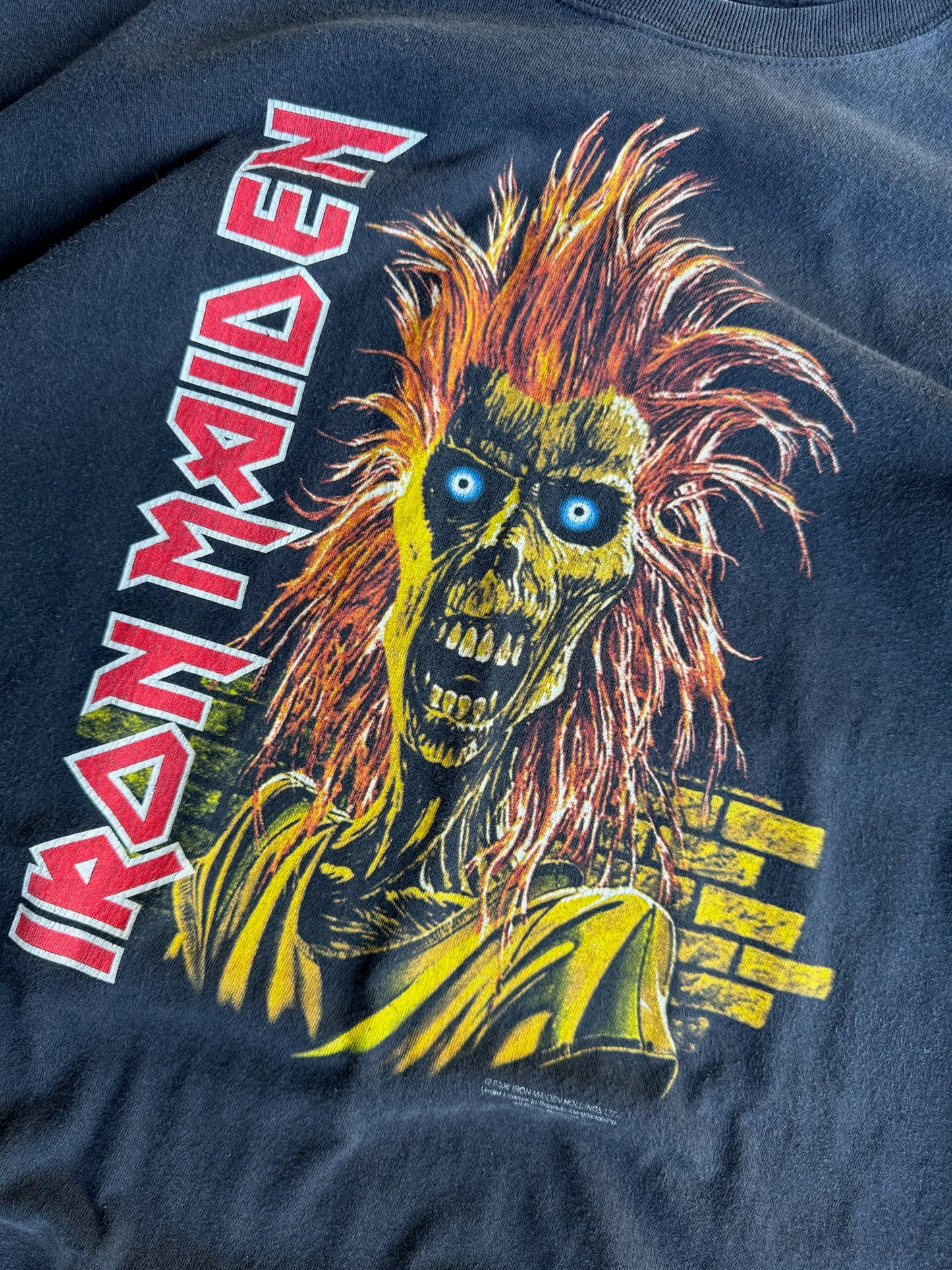 Vintage Black Iron Maiden Shirt - XL