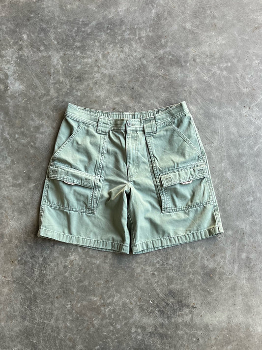 Vintage Green L.L. Bean Cargo Shorts - 33