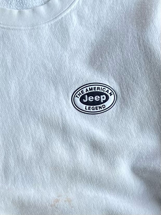 Vintage White Jeep American Legend Crew - XL