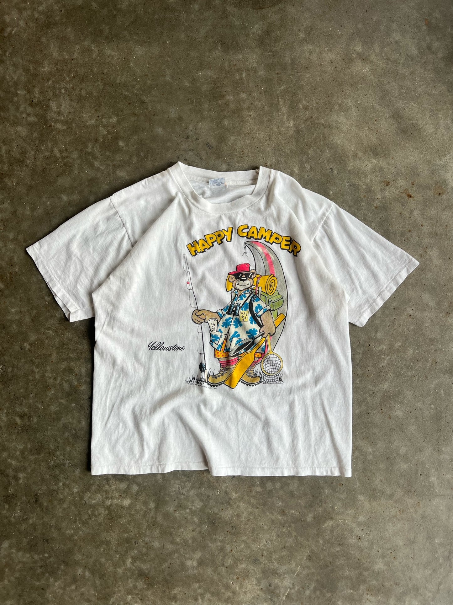 Vintage Happy Camper Cal Cru Shirt - L