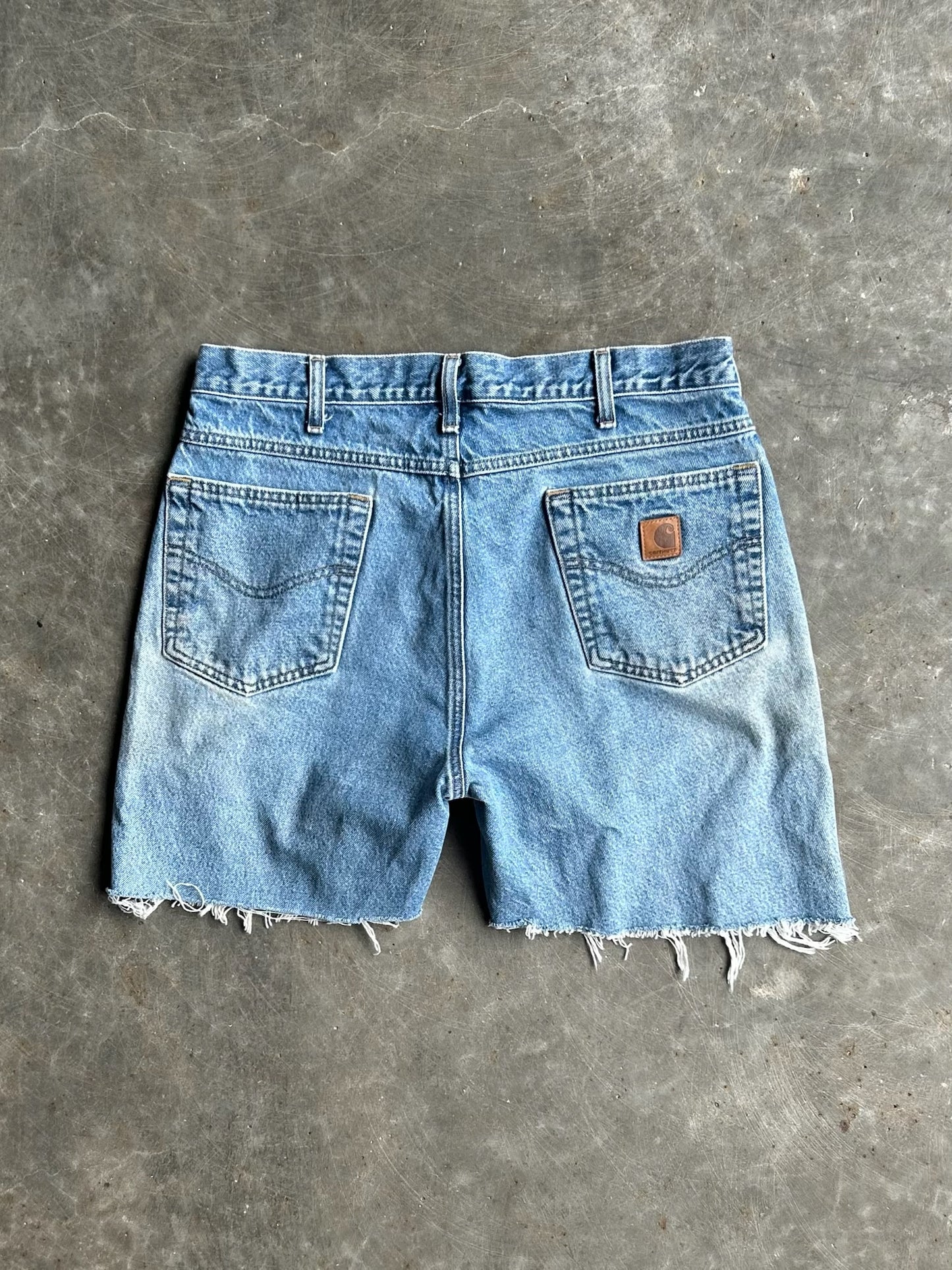 Vintage Denim Carhartt Distressed Shorts - 33