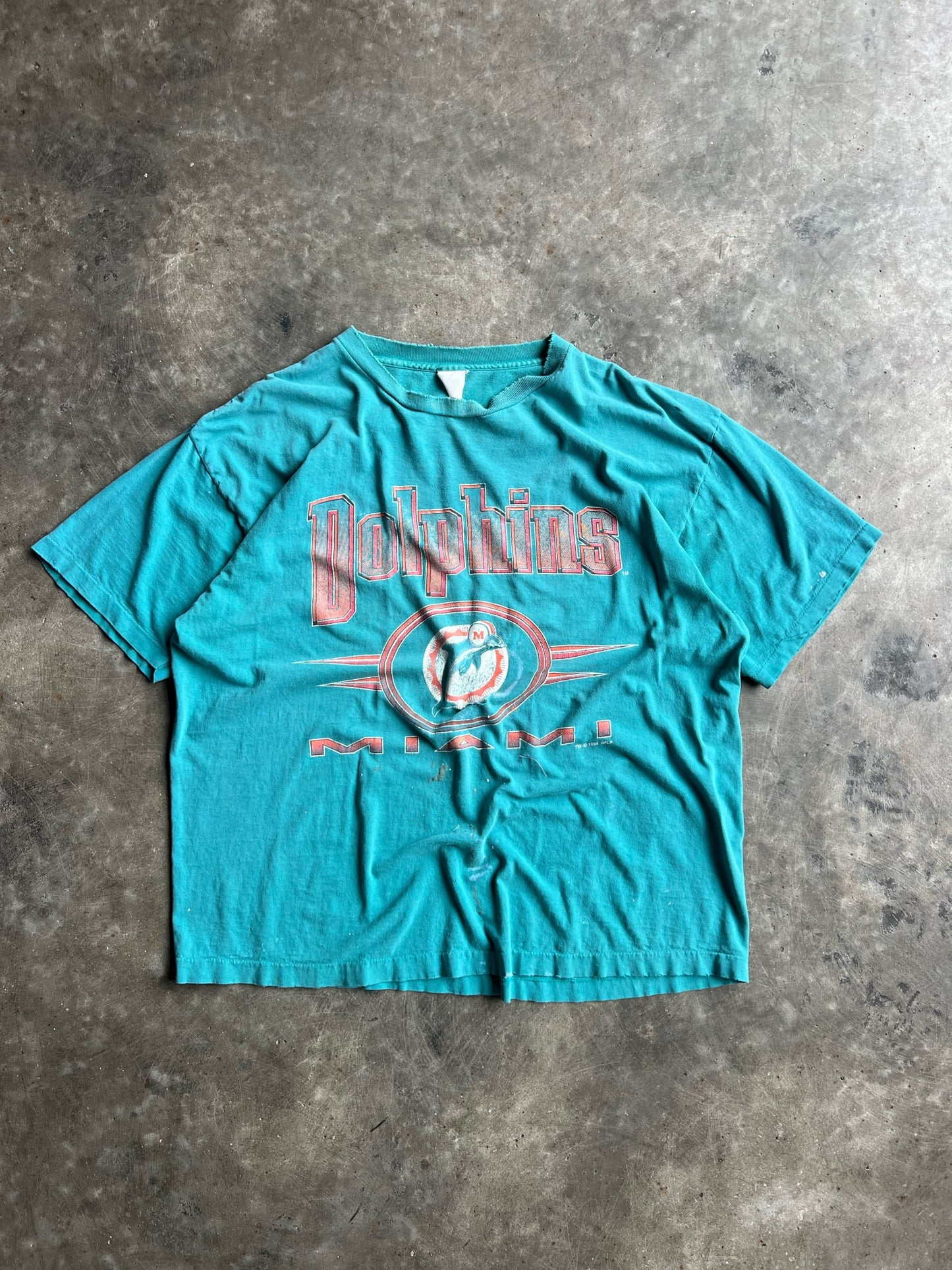 Vintage Teal Miami Dolphins Shirt - XXL