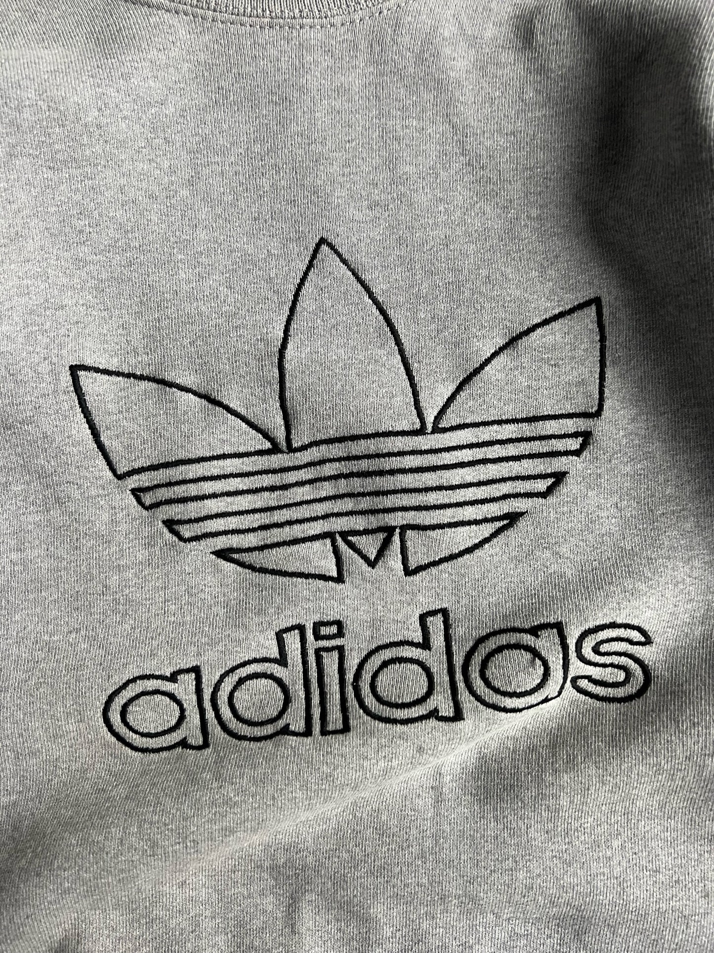 Vintage Grey Adidas Crew - XL