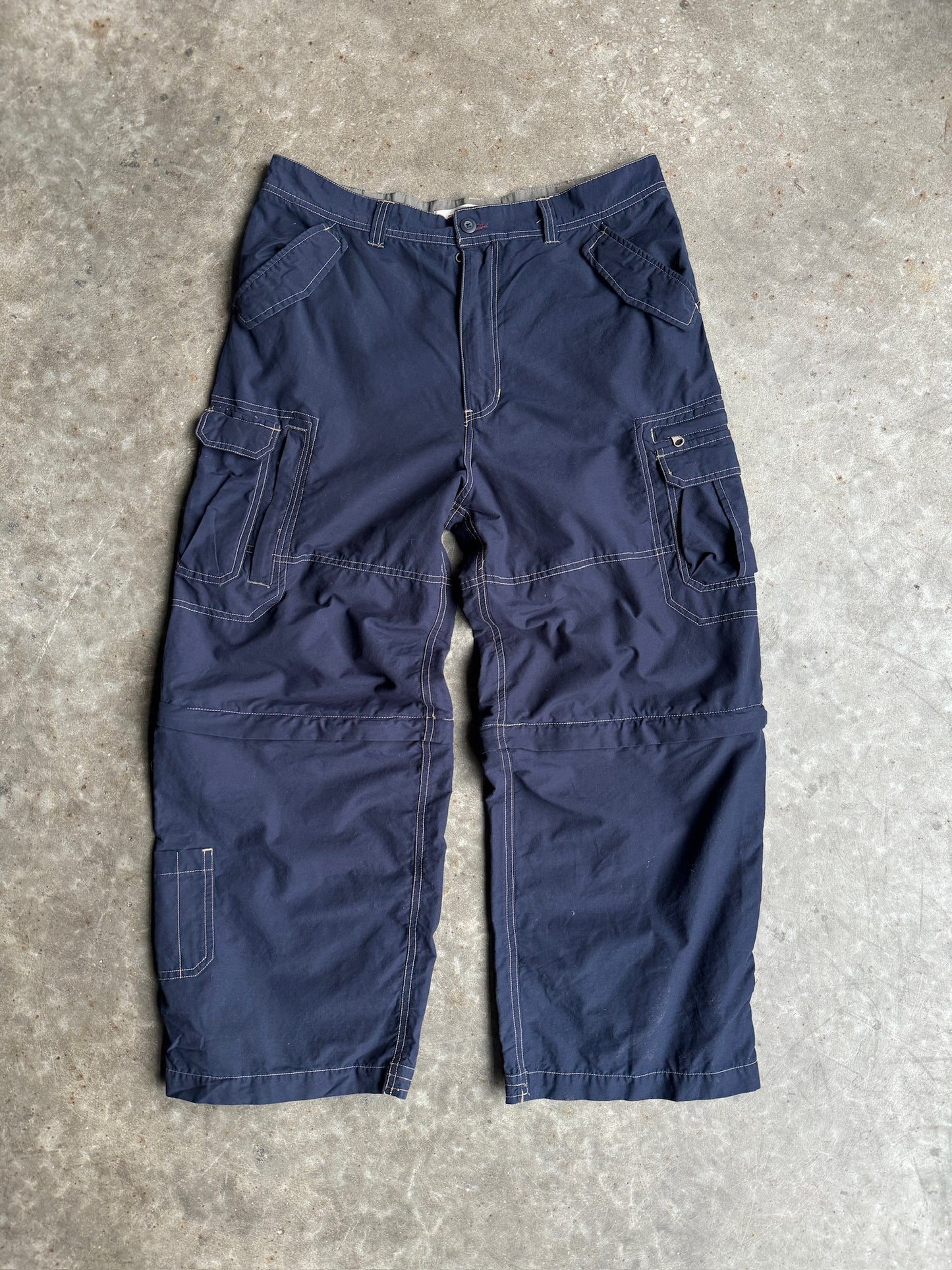 Vintage Navy Canyon River Blues Cargo Pants - 34