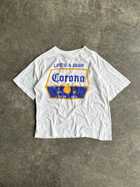 Vintage Corona Life’s a Beer Tee - XL