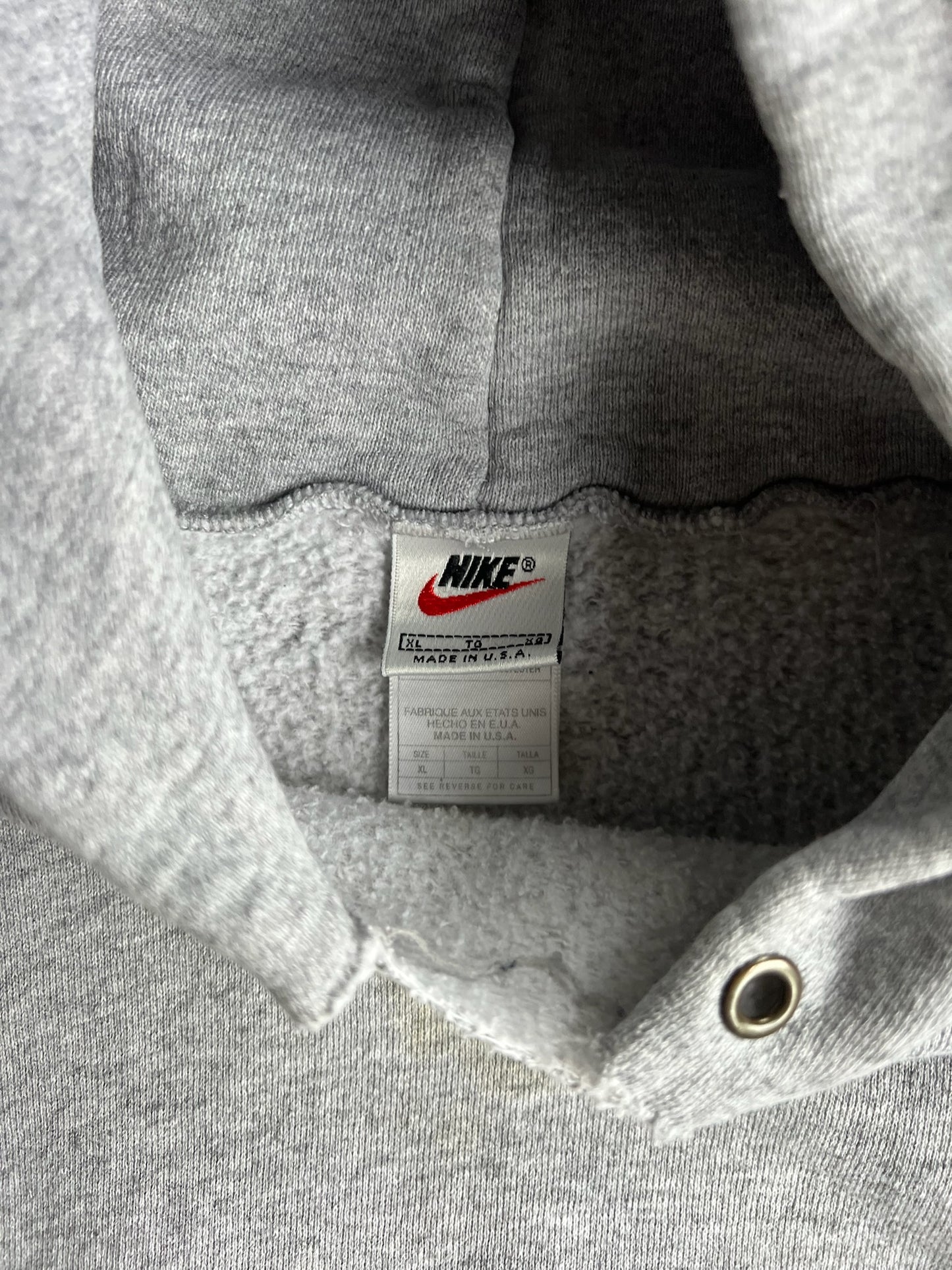 Vintage Gray Nike Hoodie - XL