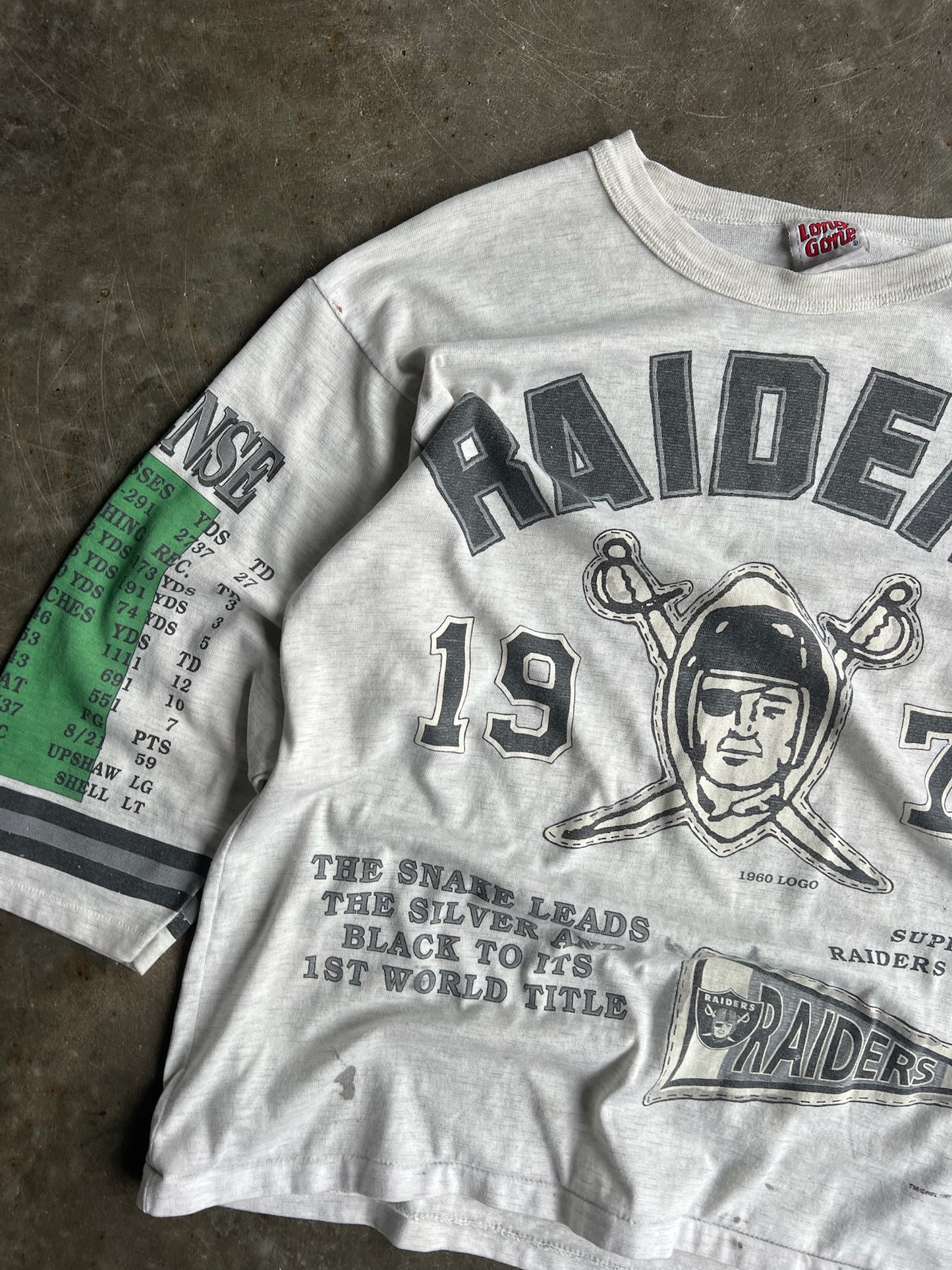 Vintage 1976 Raiders Long Gone Shirt - L