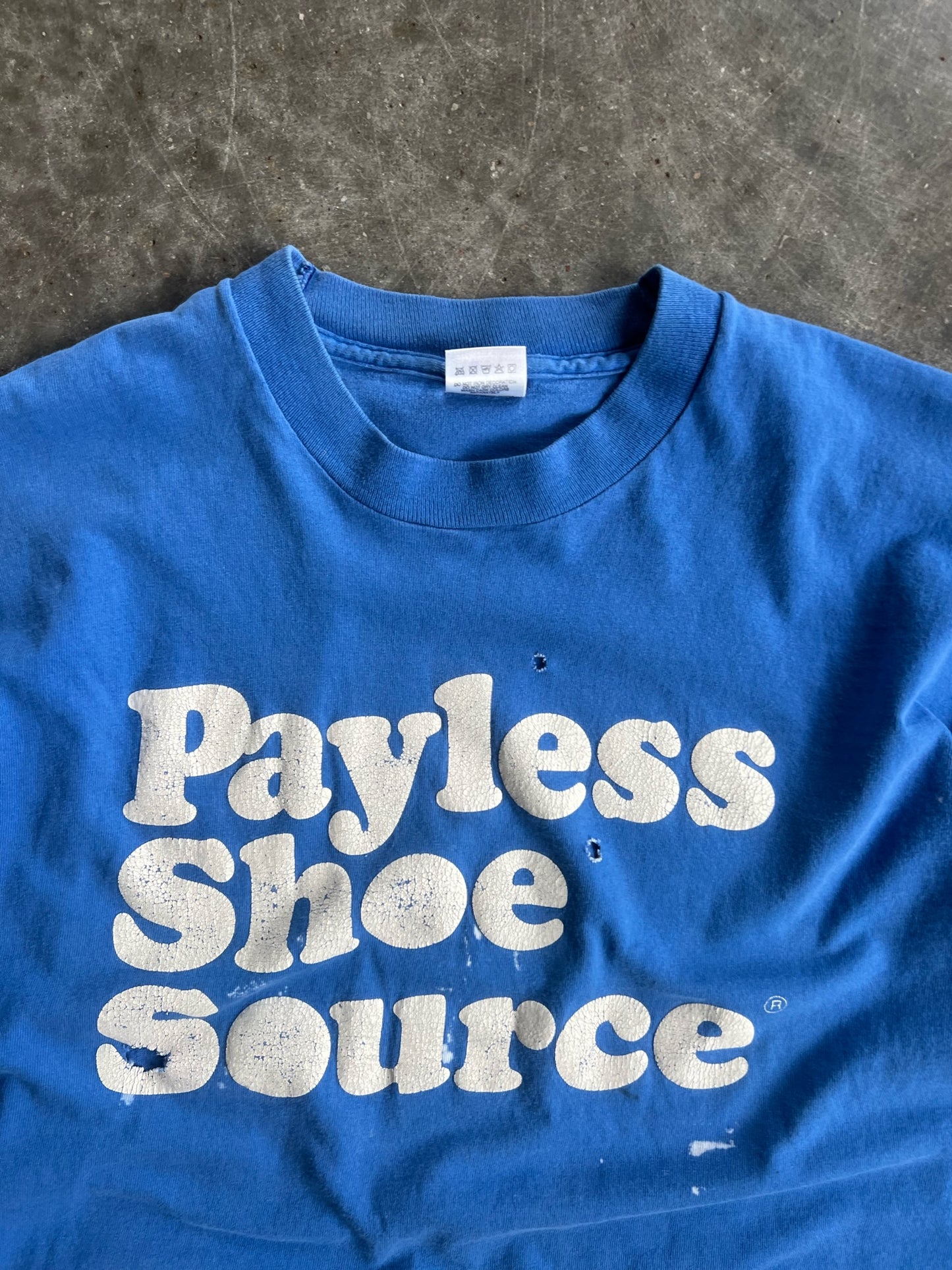 Vintage Cobalt Blue Payless Shoes Source Shirt - XL