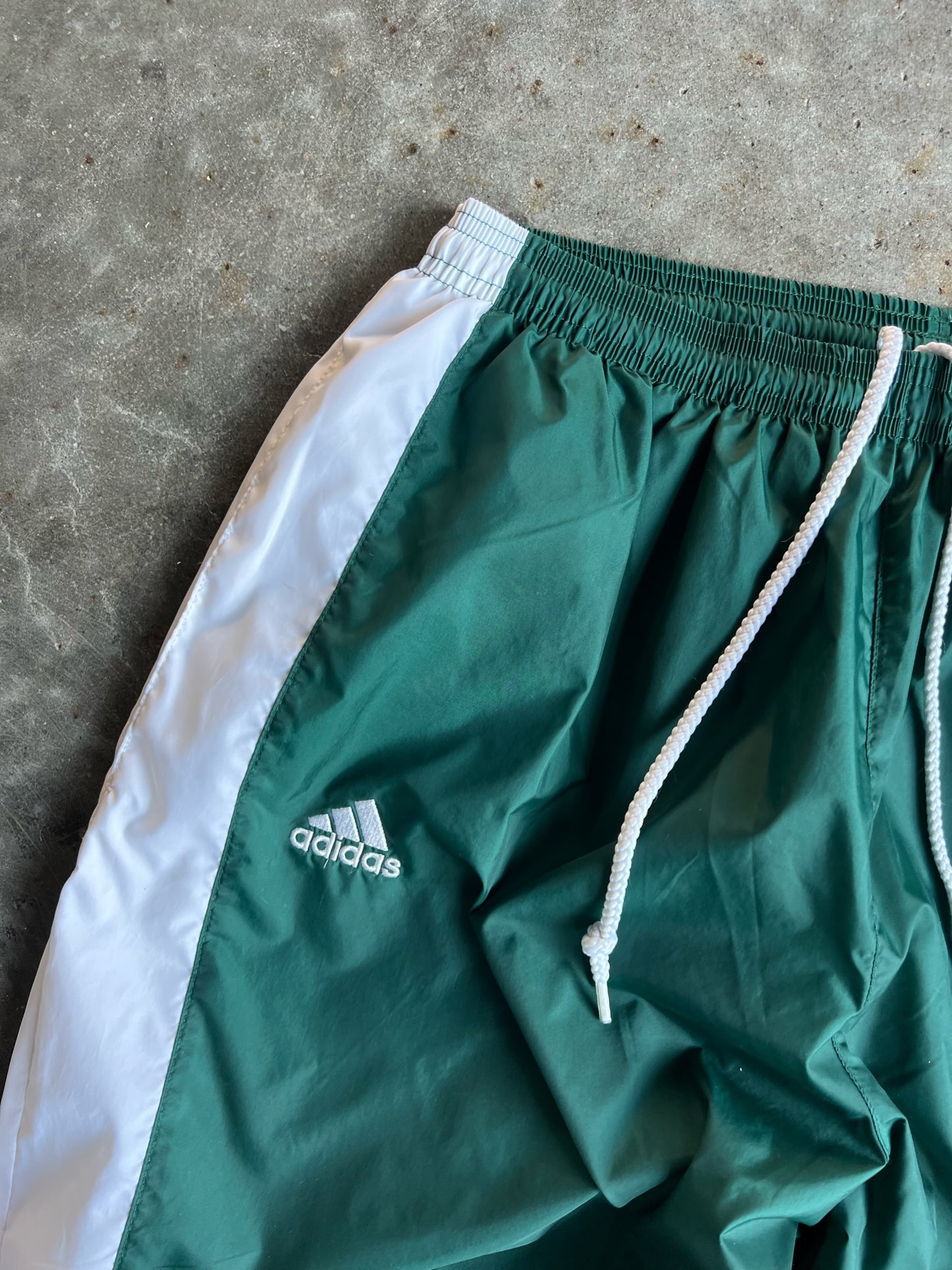 Vintage Deep Green Adidas Track Pants - L