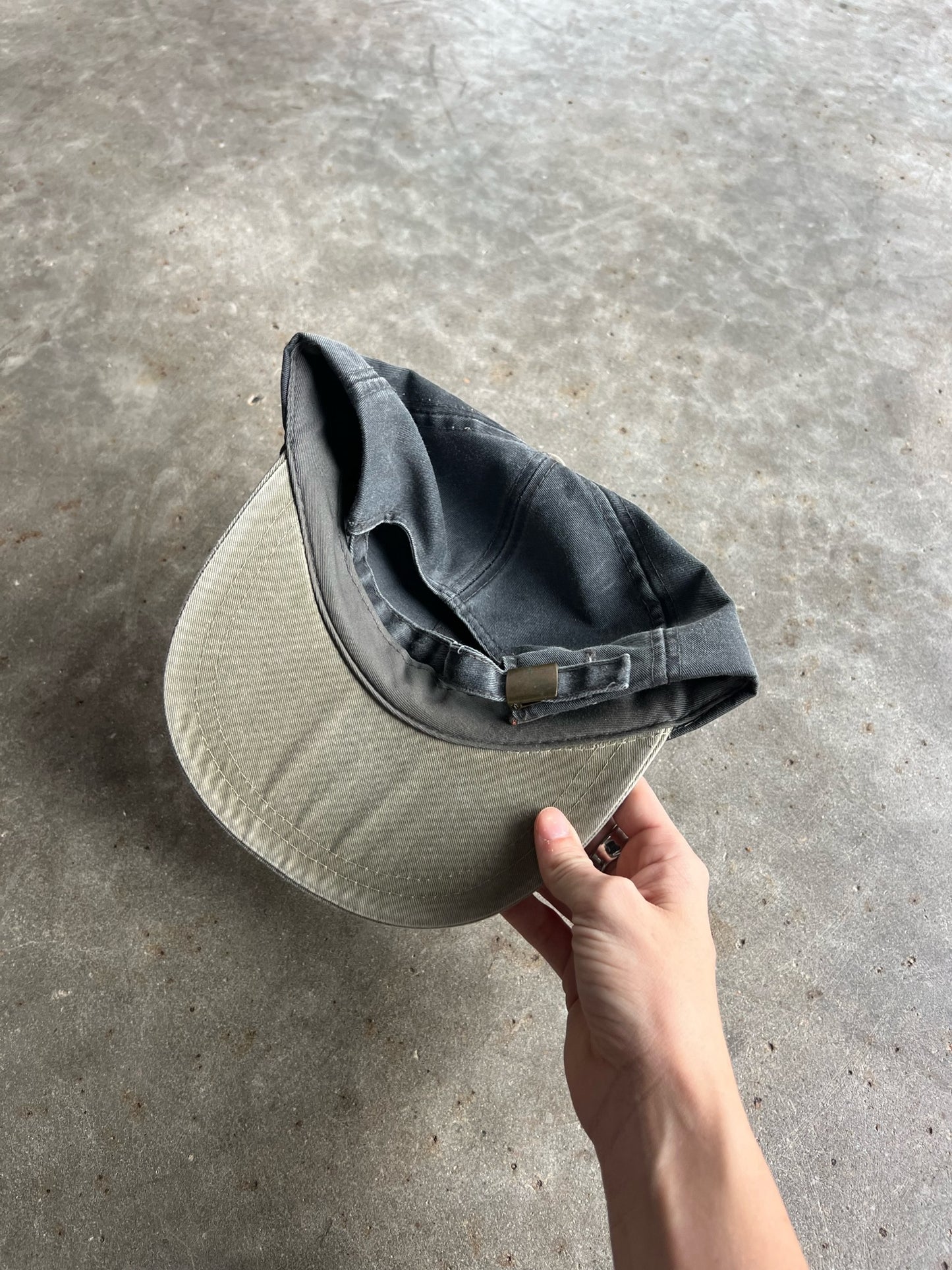 Vintage Grey BMW Strapback Hat