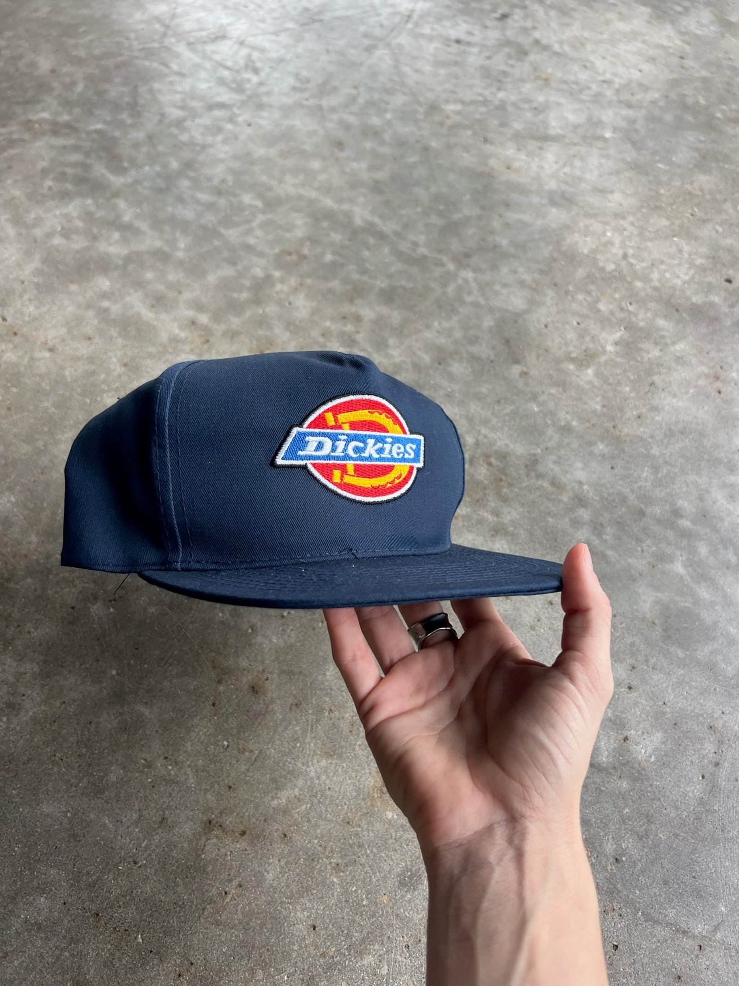 Vintage Navy Dickies Snapback Hat