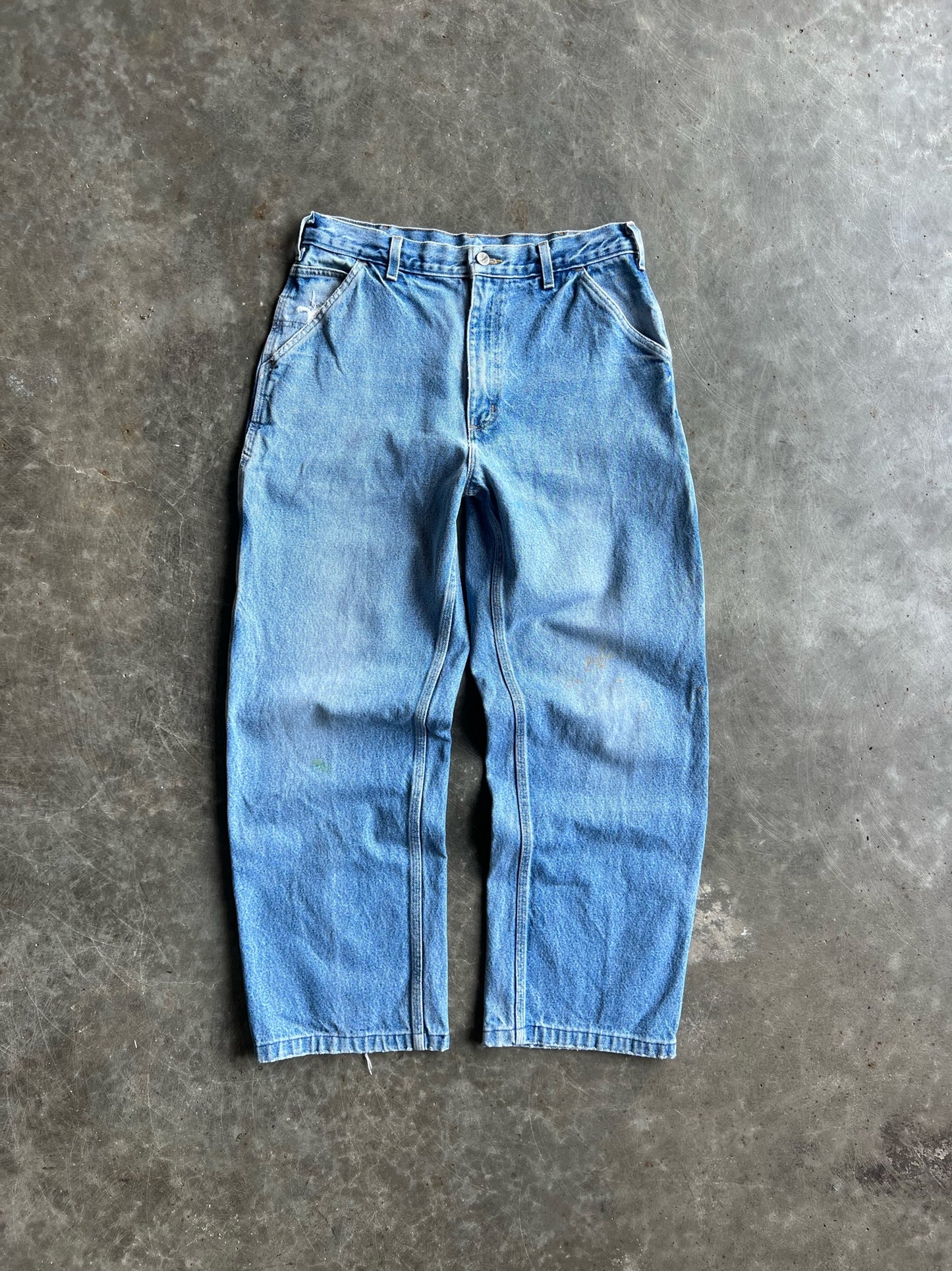 Vintage Light Wash Carhartt Carpenter Pants - 32