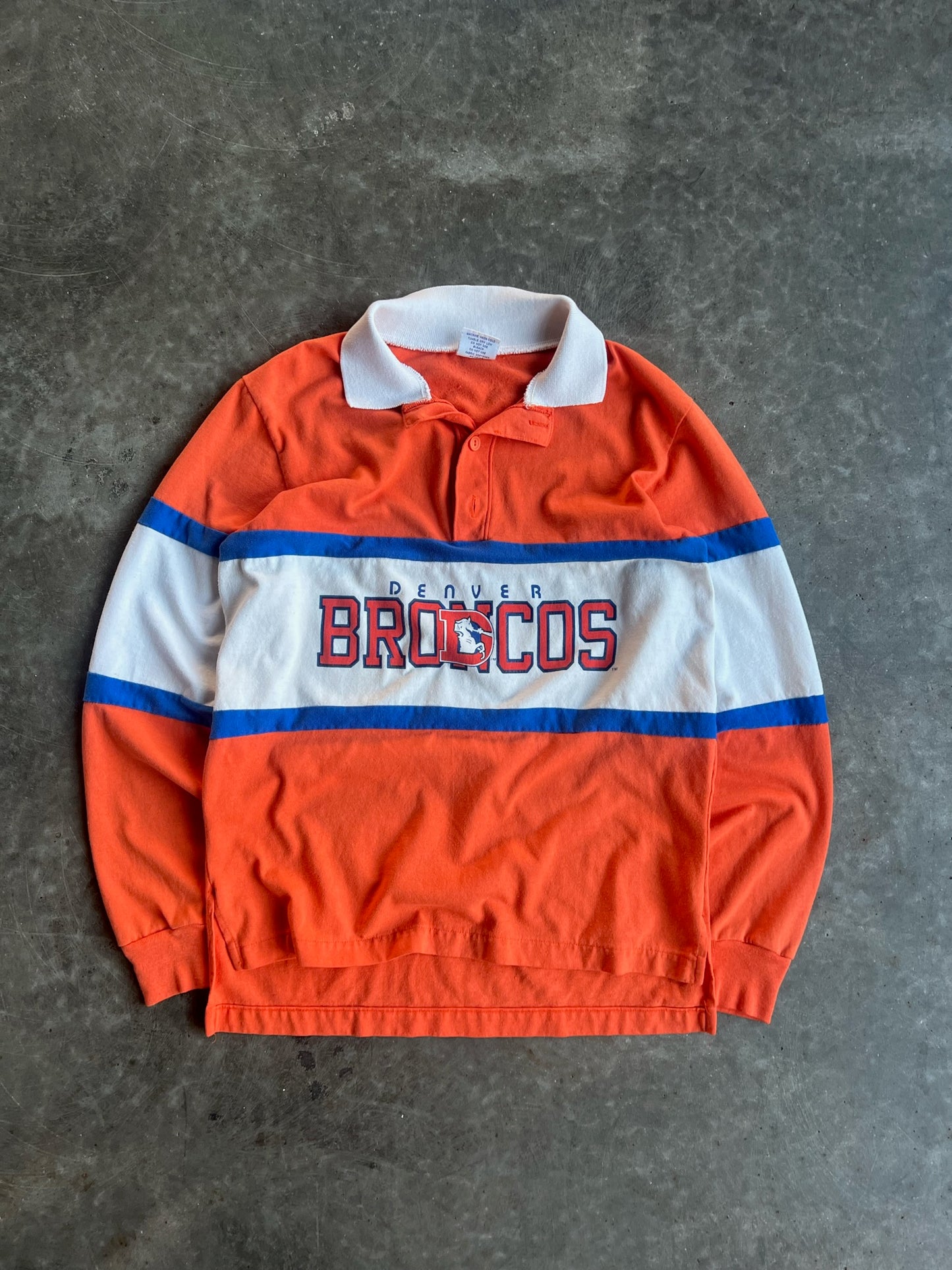 Vintage Denver Broncos Polo Shirt - M