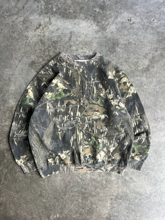 Vintage Camo Crew - XL