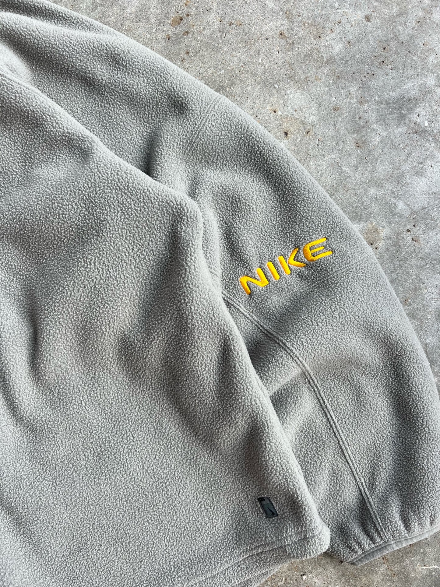 Vintage Gray Nike Quarter Zip Fleece - XL