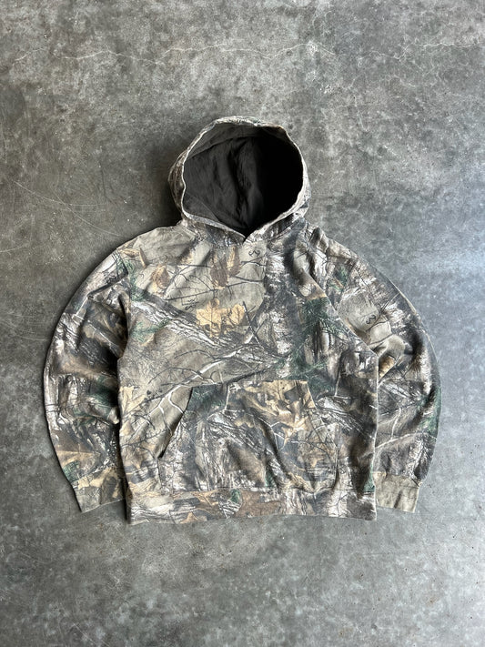 Faded Real Tree Camo Hoodie - M