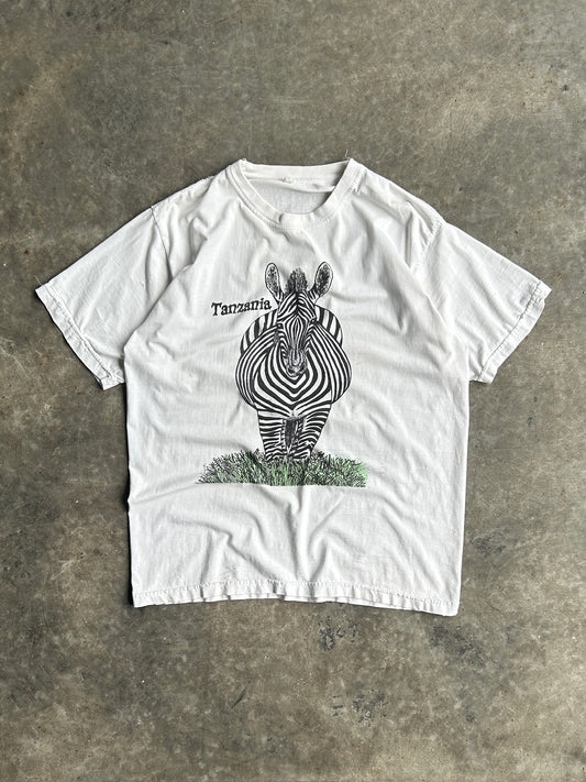 Vintage Tanzania Zebra Shirt - XL