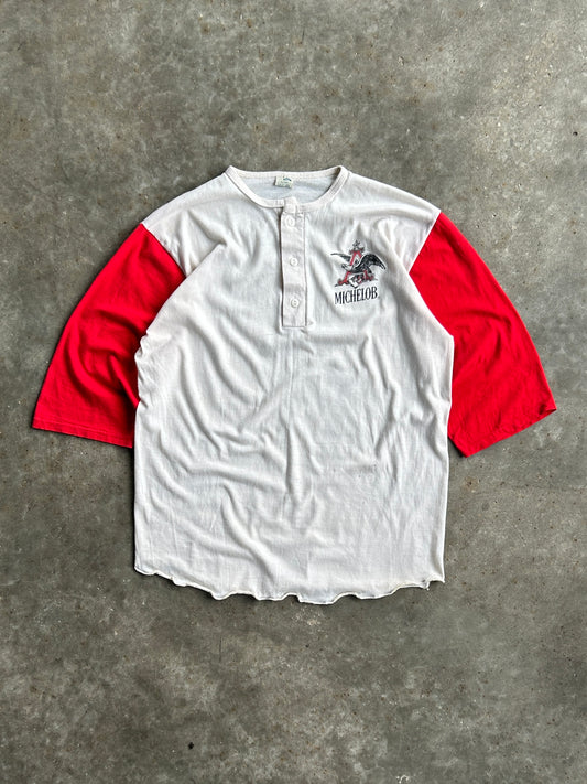 Vintage Michelob Quarter Sleeve Tee - XL