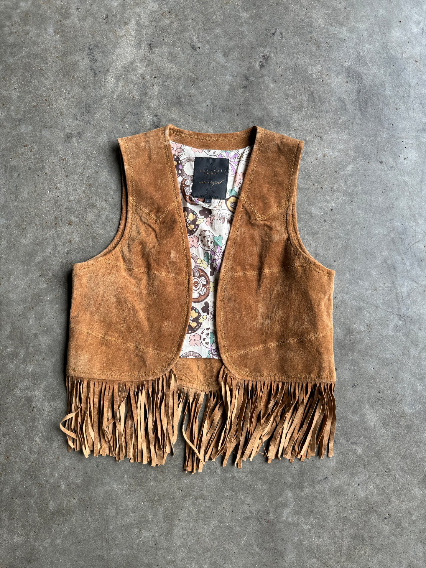 Vintage Sanctuary Clothing Suede Vest - XS