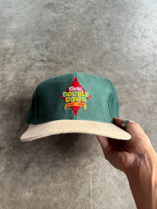 Vintage Green Coors Snapback Hat