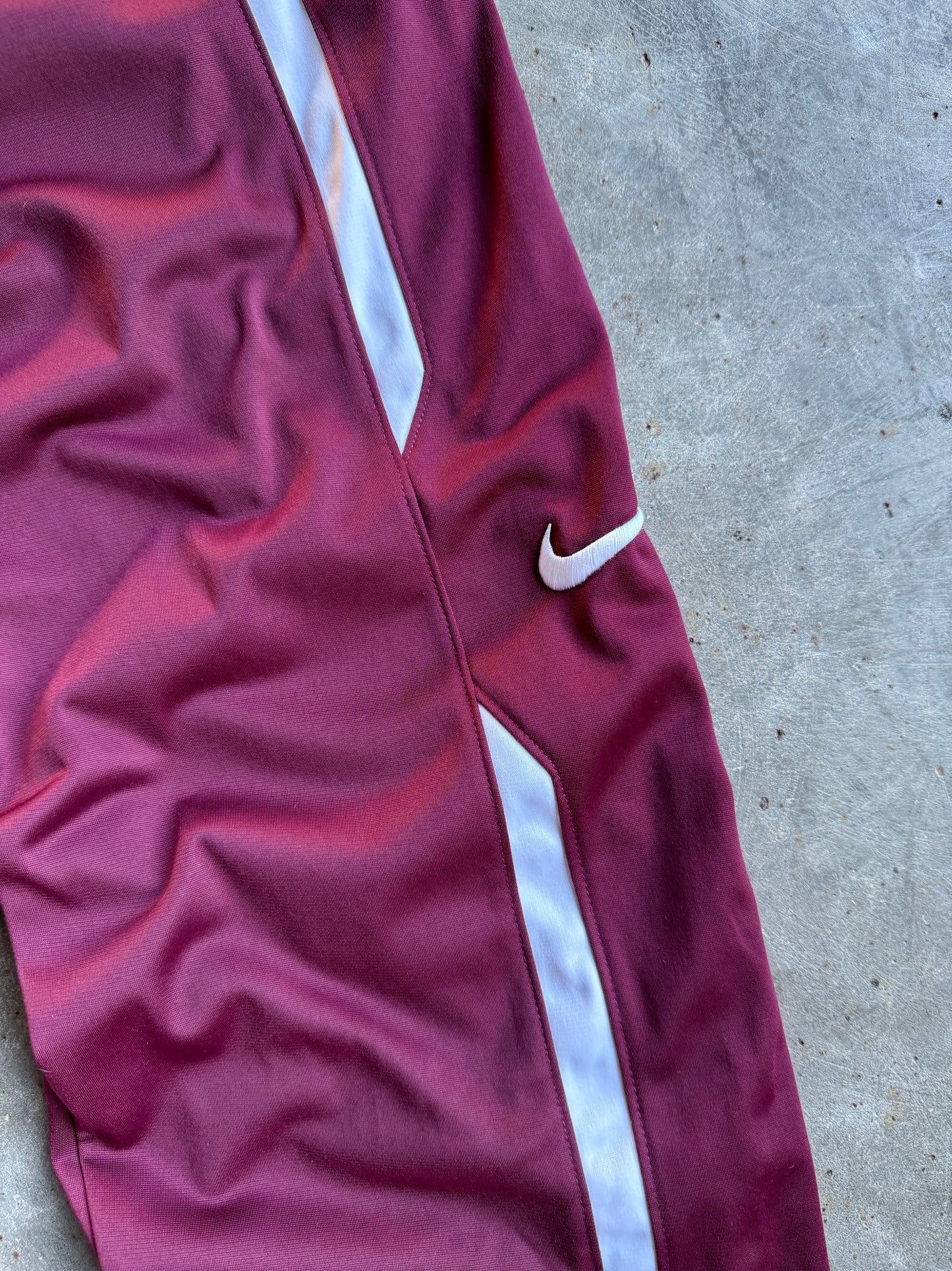 Maroon Nike Track Pants - M