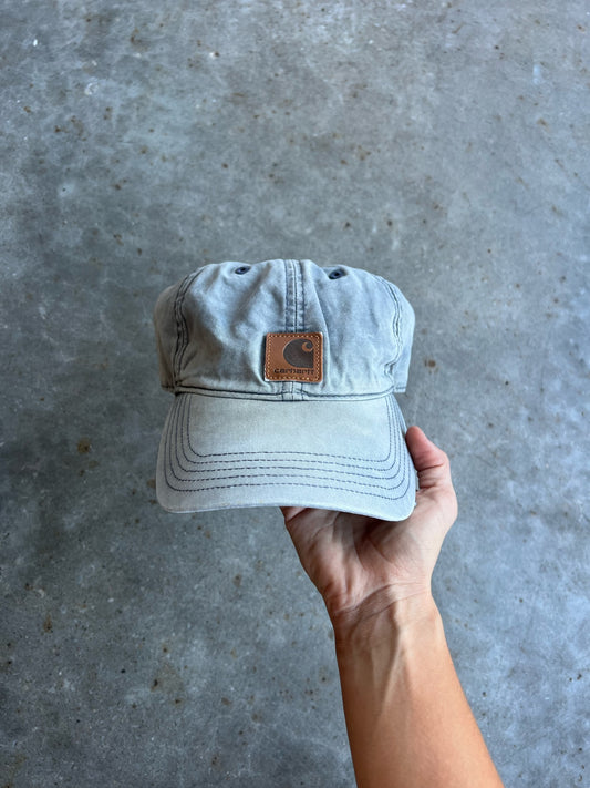 Vintage Faded Grey Cahartt Velcro Hat