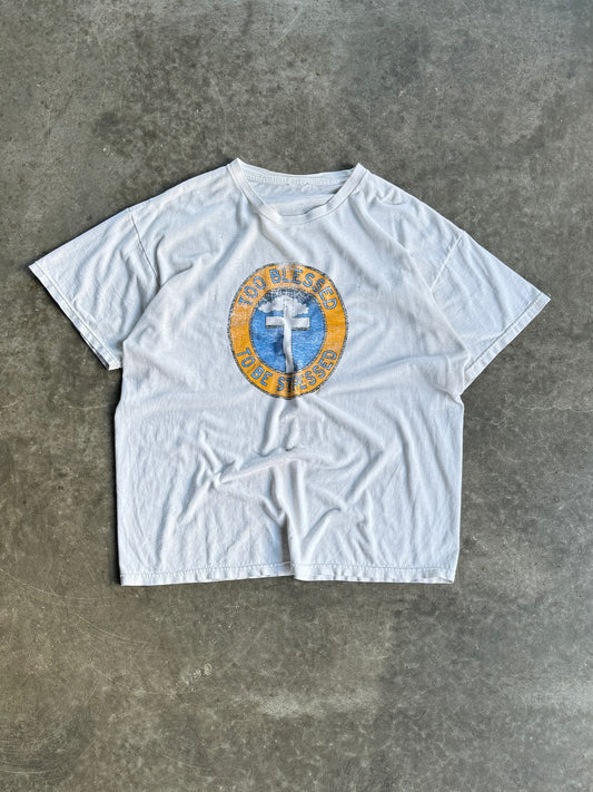 Vintage Faded Too Blessed To Be Stressed Shirt - XL