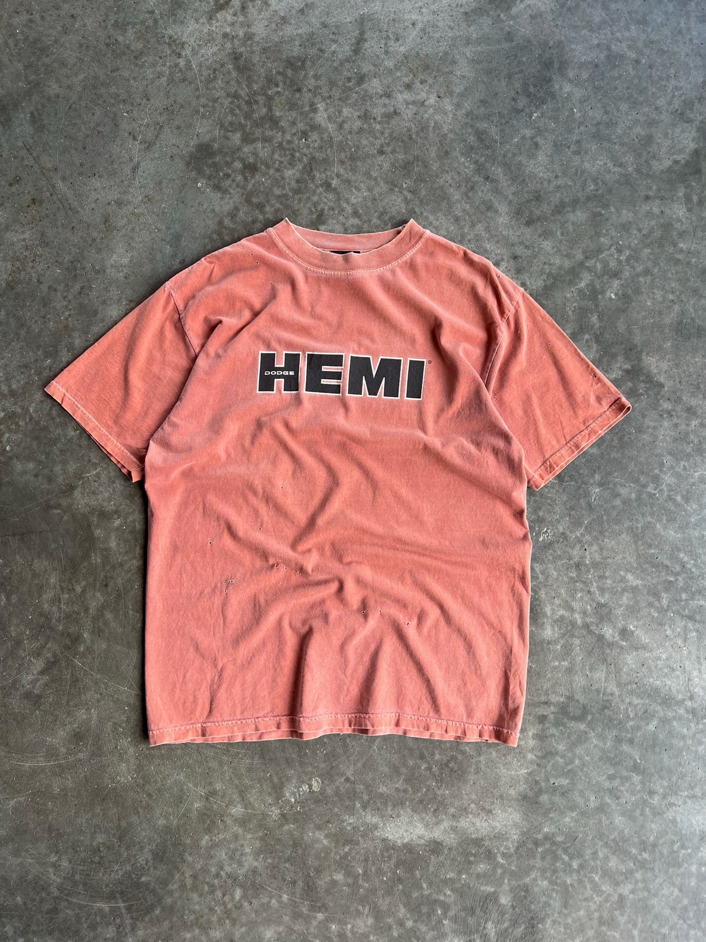 Vintage Faded Orange Dodge Hemi Shirt - L