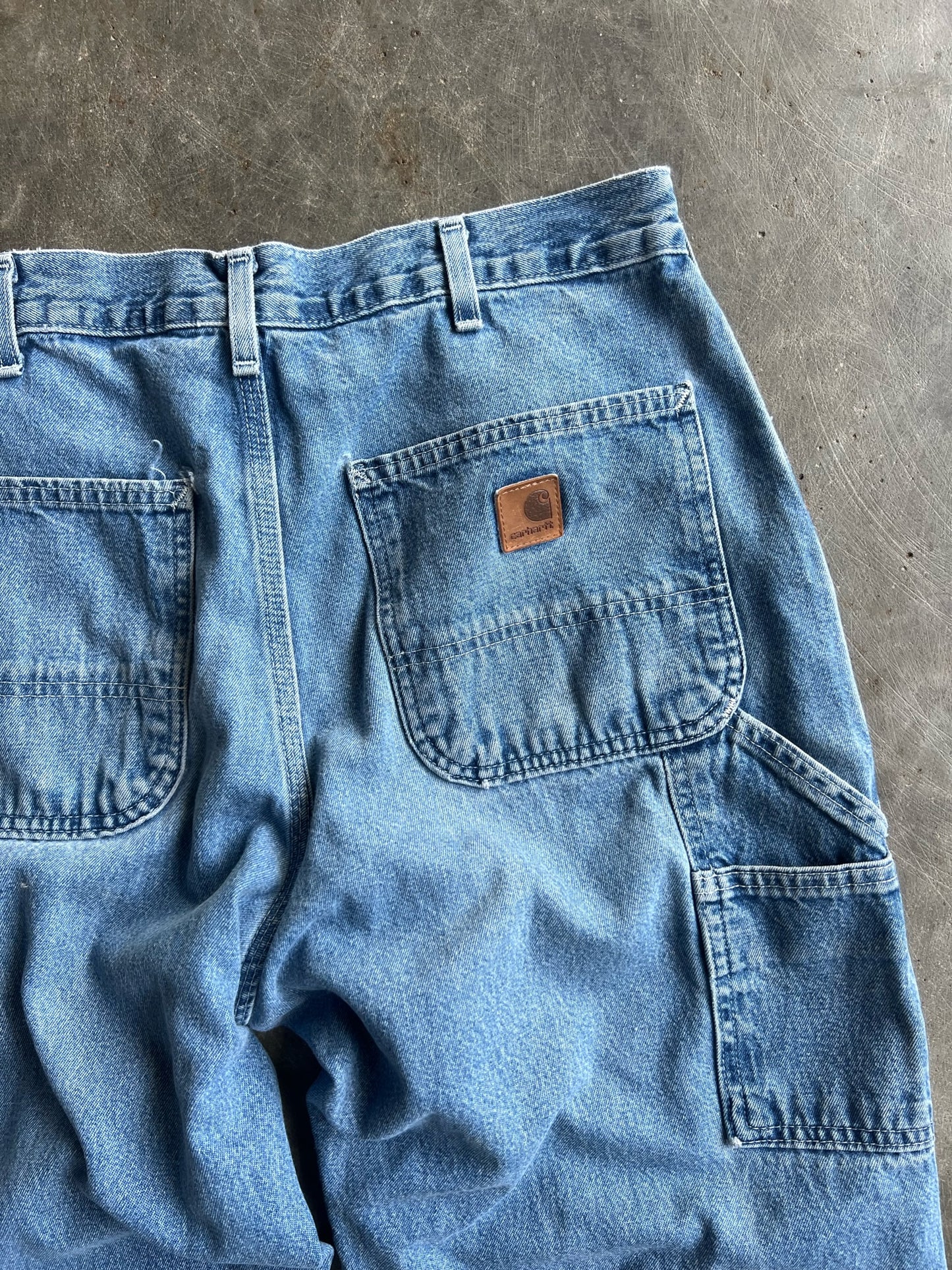 Vintage Medium Wash Carhartt Carpenter Pants - 32