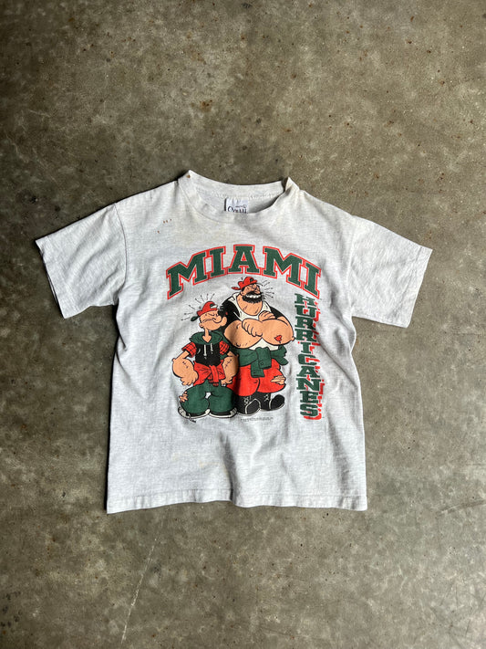 Vintage Miami Hurricanes Baby Tee - L