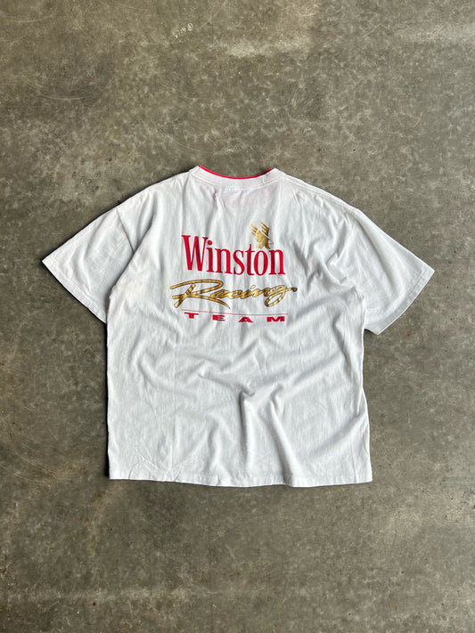 Vintage White Winston Racing Team Shirt - XL