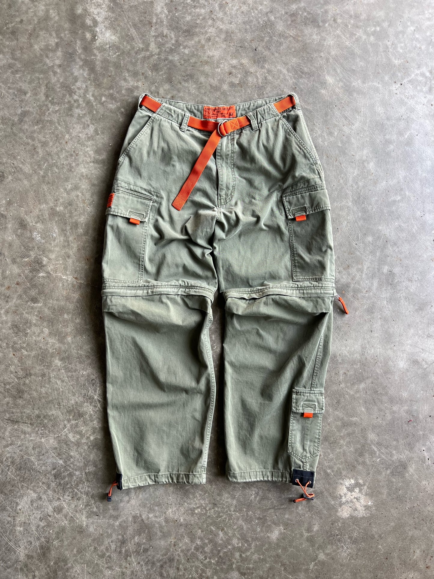 Vintage Olive Green Abercrombie Cargo Pants - M