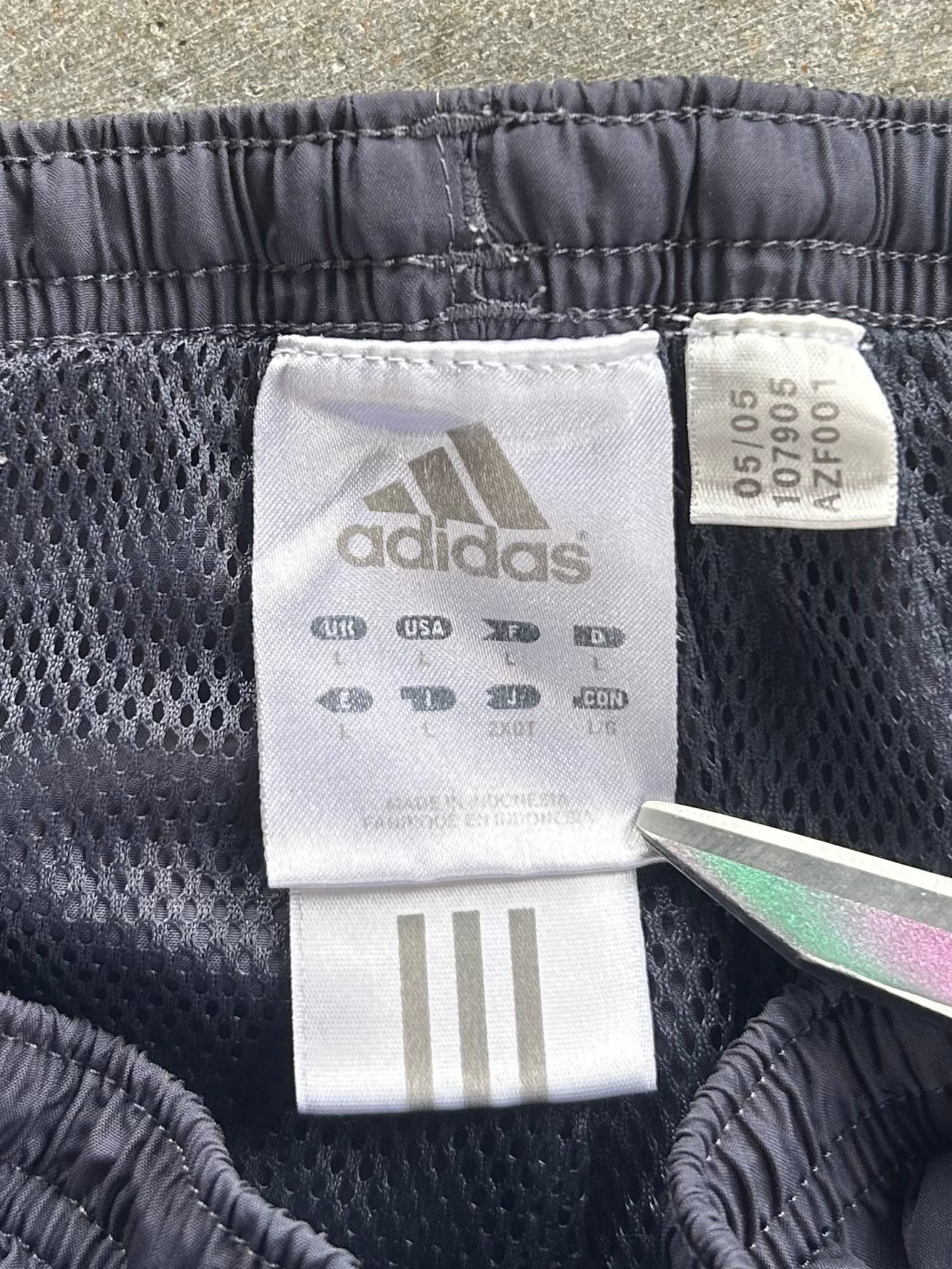 Vintage Navy & Pink Adidas Track Pants - L