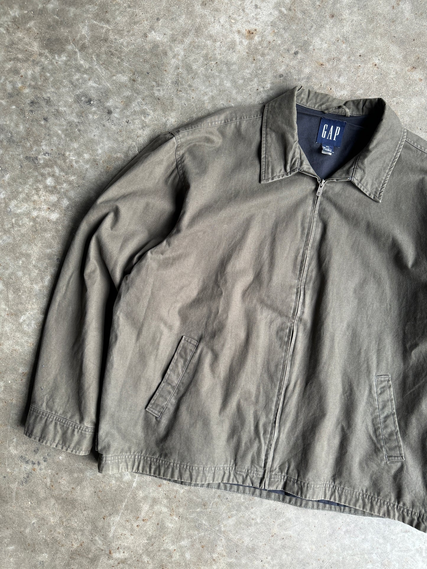 Vintage Dark Grey GAP Utility Jacket - XXL