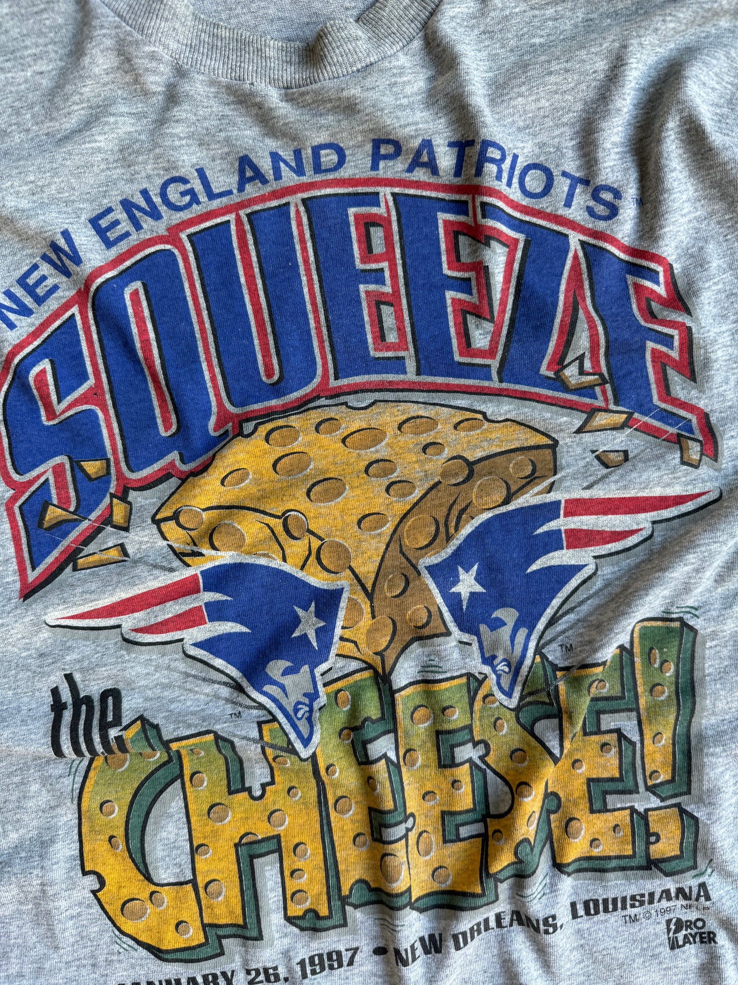 Vintage ‘Squeeze the Cheese’ New England Patriots - XL