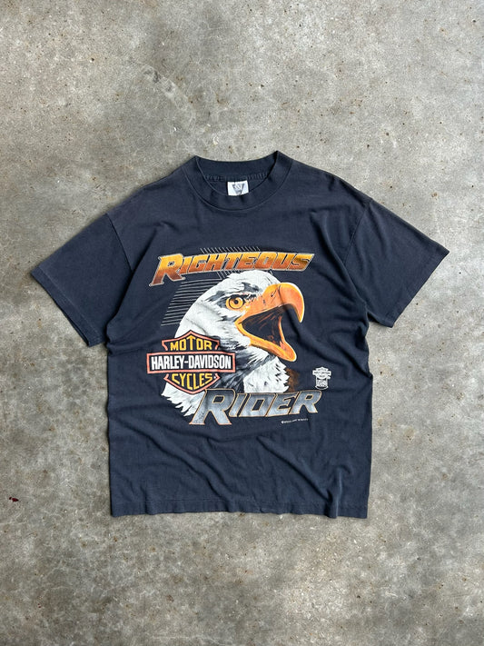 Vintage Harley Davidson Righteous Rider Shirt - L