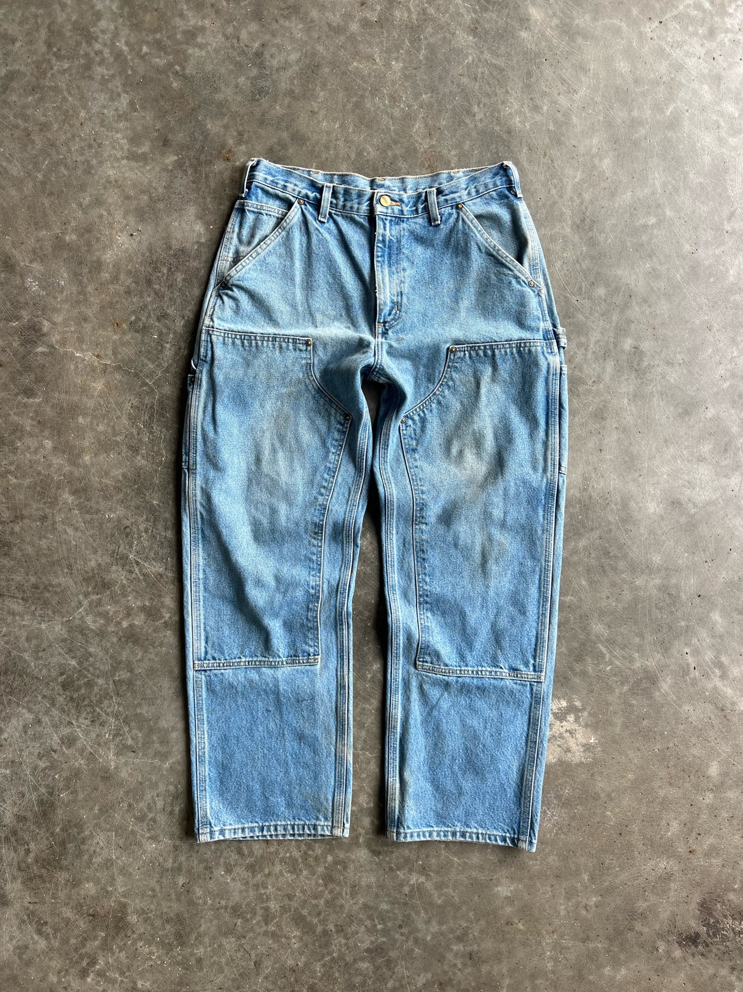 Vintage Light Wash Carhartt Double Knee - 32