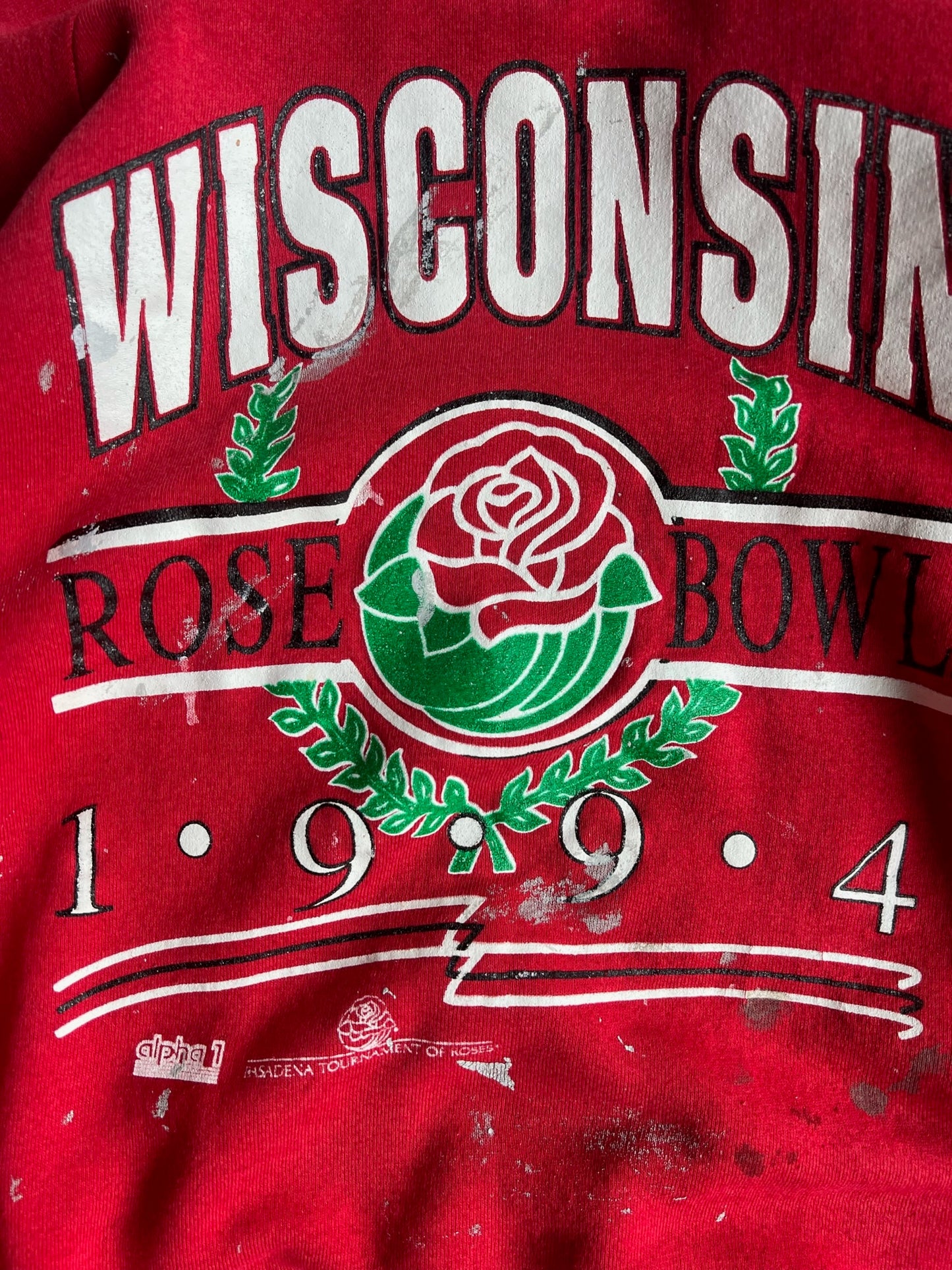 Vintage Wisconsin Rose Bowl Crew - XL