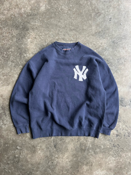 Vintage Navy New York Yankees JanSport Crew - XXL