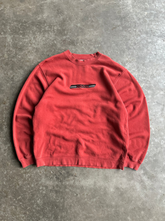 Vintage Adidas Spellout Crew - L