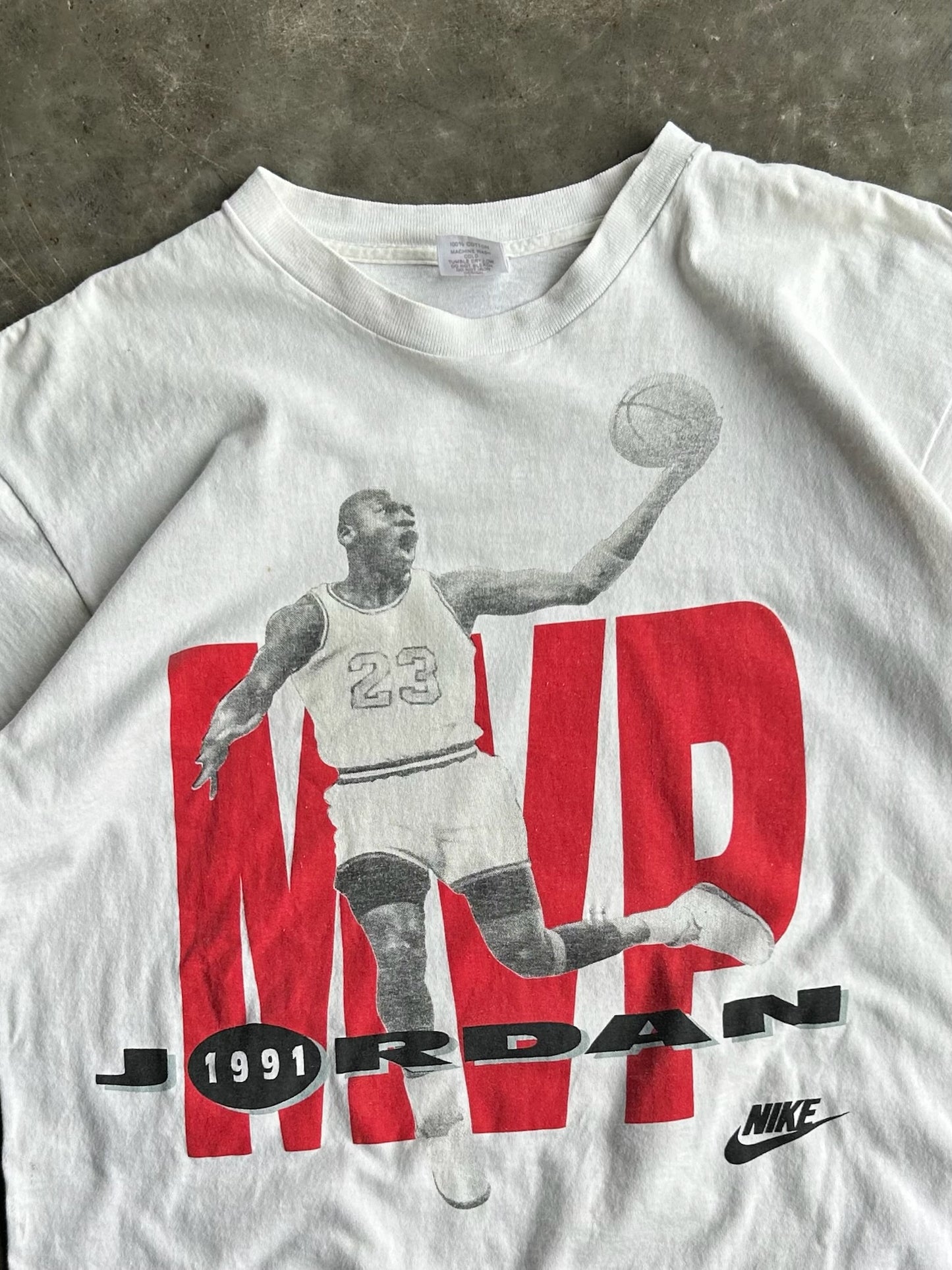 Vintage 1991 MVP Jordan Nike Tee - XL