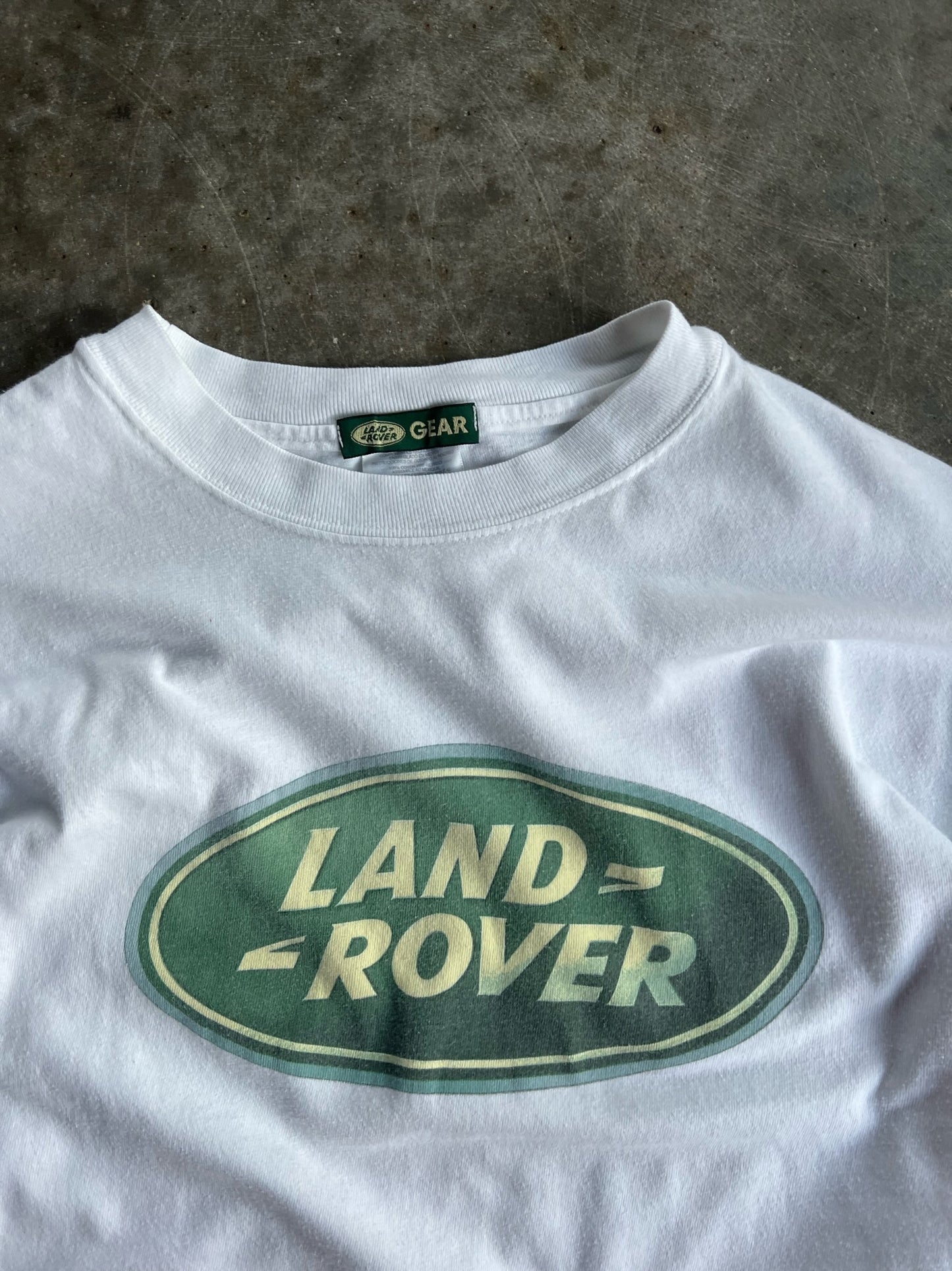 Vintage White Land Rover Long Sleeve - L