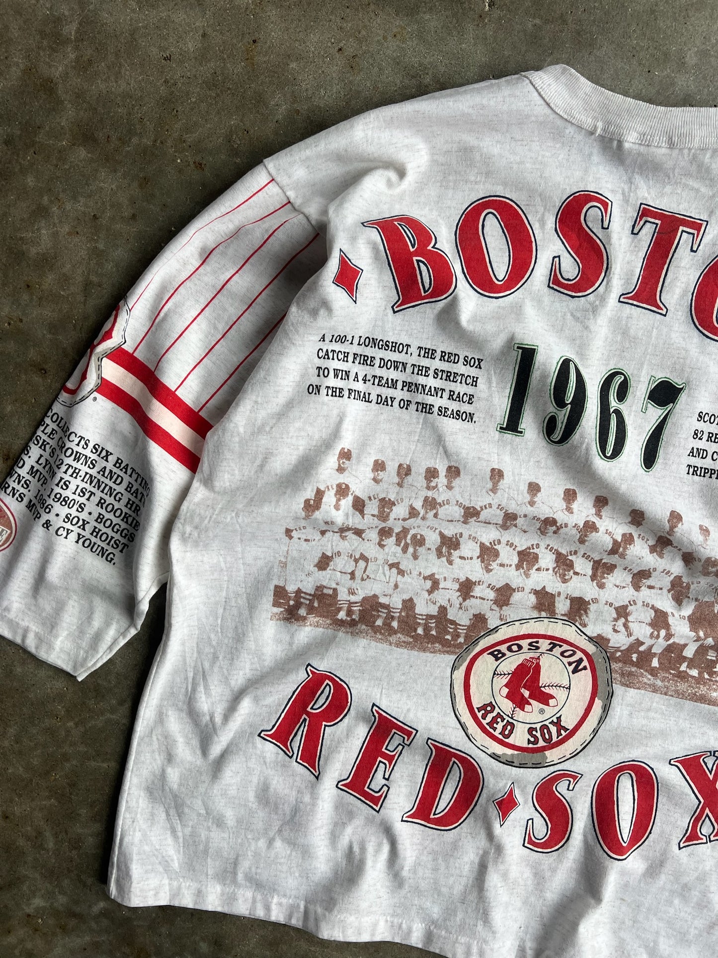 Vintage Boston Red Sox Single Stitch Long Gone Shirt - XL