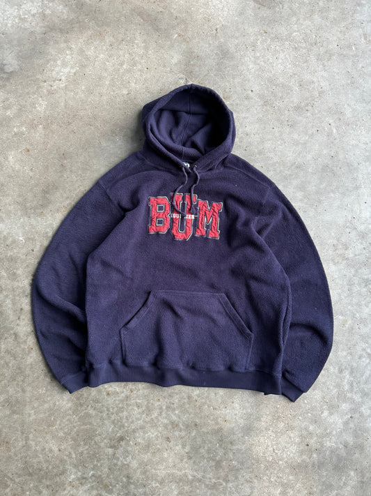 Vintage BUM Equipment Navy Fleece Hoodie - XXL