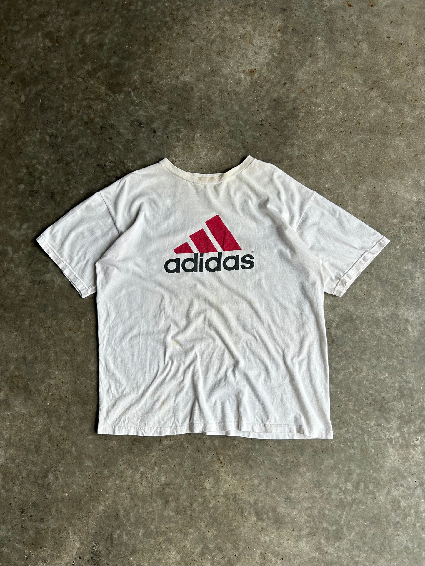 Vintage White Adidas Shirt - XL