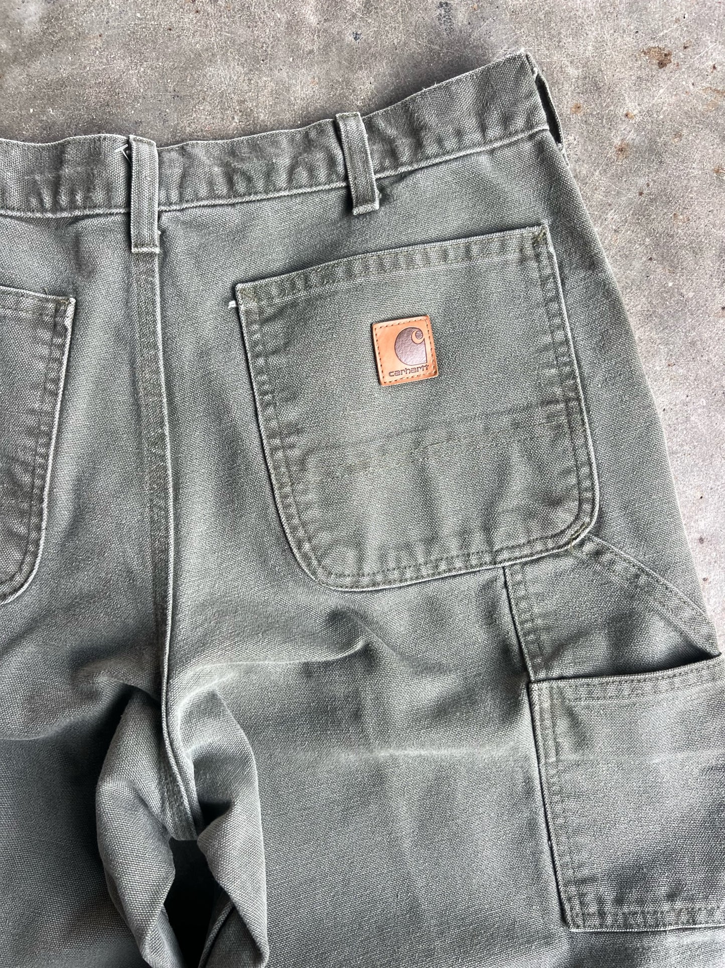 Vintage Green Carhartt Carpenter Pants - 32