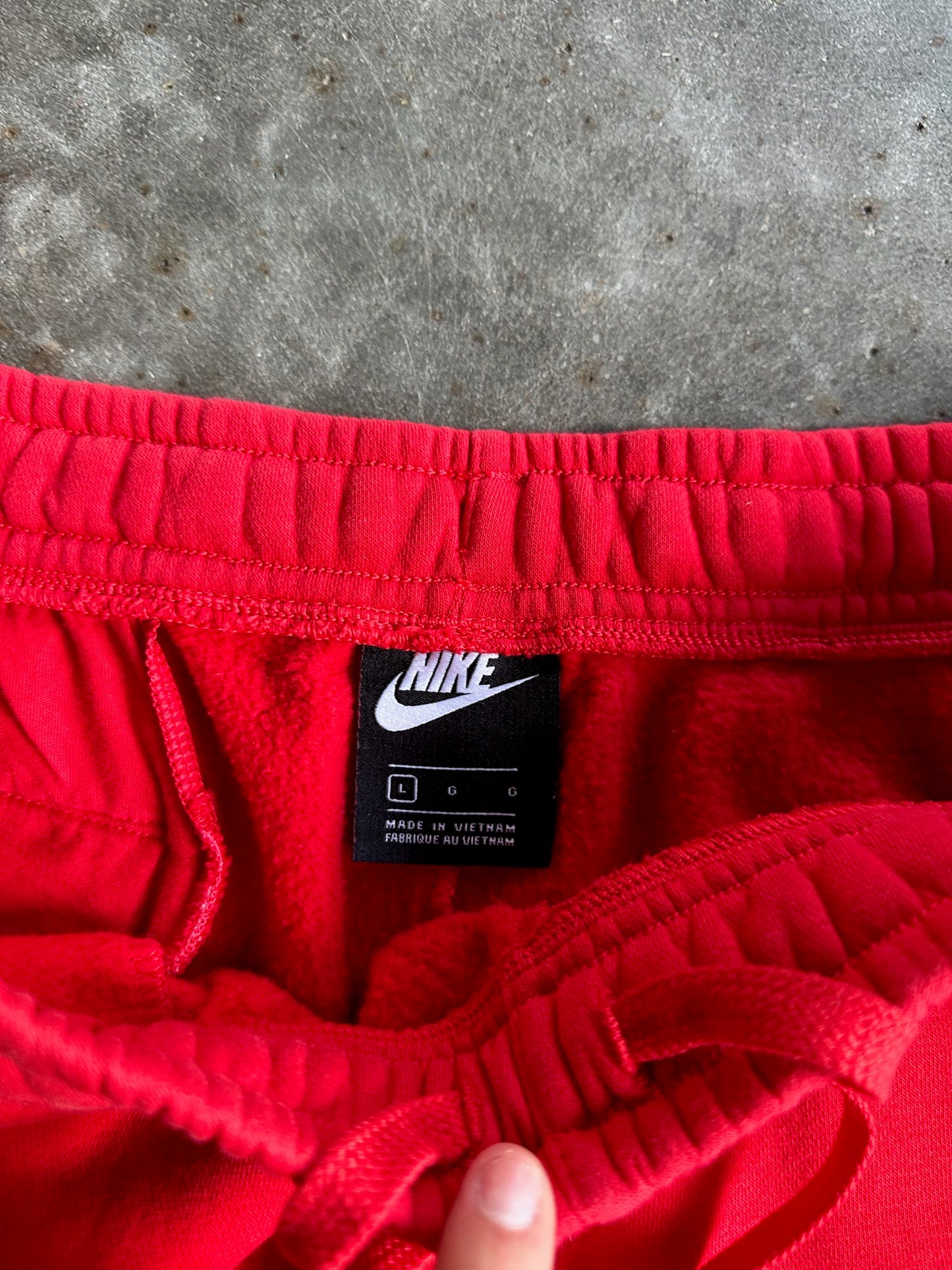 Vintage Reworked Red Nike Shorts - L