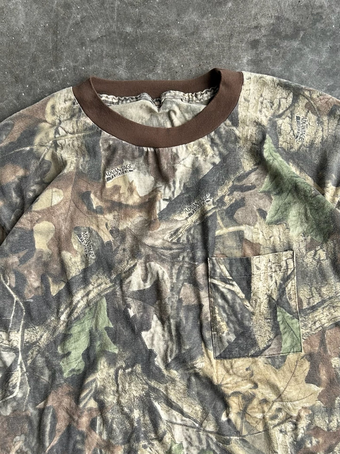 Vintage Advantage Long Sleeve Camo Tee - XL